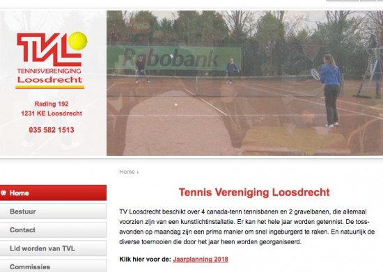 Nieuwe website